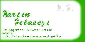 martin helmeczi business card